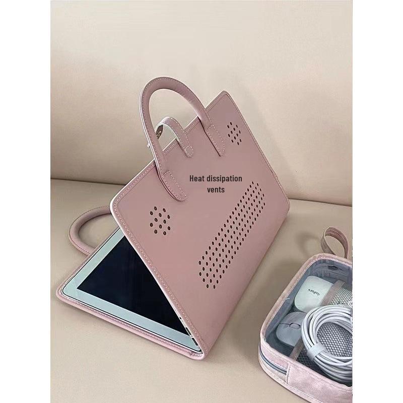 Pink Genderless Laptop Handbag – Protective Shell Case