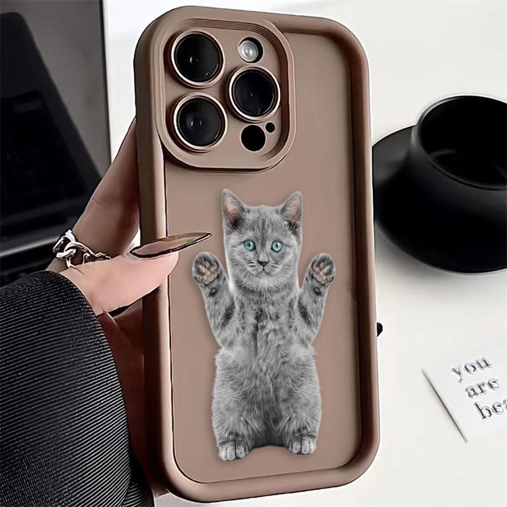 White Grey Cat Ragdoll Phone Case For HONOR X9D X9B X9A X8C X8B X8A X8 X7A X6A X7 X9 MAGIC 5 6 7 8 Y9 DIY Shell Funda Case Cover