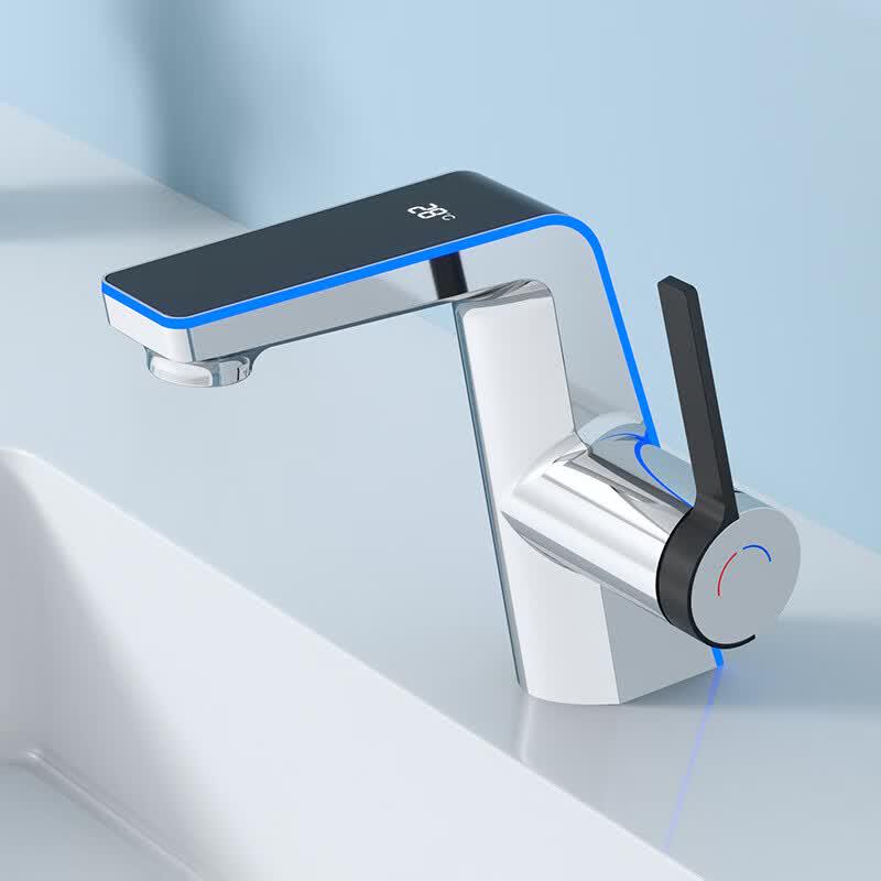 

LED Temperature Display Hot & Cold Basin Faucet