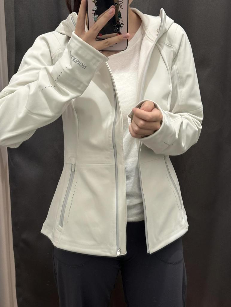 Lulu Original Women's Windproof Softshell Hooded Jacket for Yoga - Breathable Autumn/Winter Coat