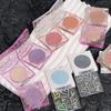 FAMOTY Crushed Diamond Shimmer Eyeshadow Palette - Highlighter & Glitter Makeup