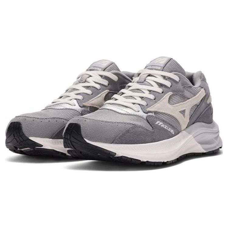 Mizuno Pi Retro Versatile Durable Breathable Low-Top Casual Running Shoes Unisex Sneaker Gray White D1GH232301