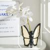Creative Vintage Black & White Ceramic Butterfly Tissue Box Room Coffee Table Ornament Extractable Tissue Box Butterfly Vase