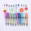 24Pcs Flower Bead Adornment Delicate Flower Handmade Necklace Beads Round Silicone Beads for Crafts and Home Decors