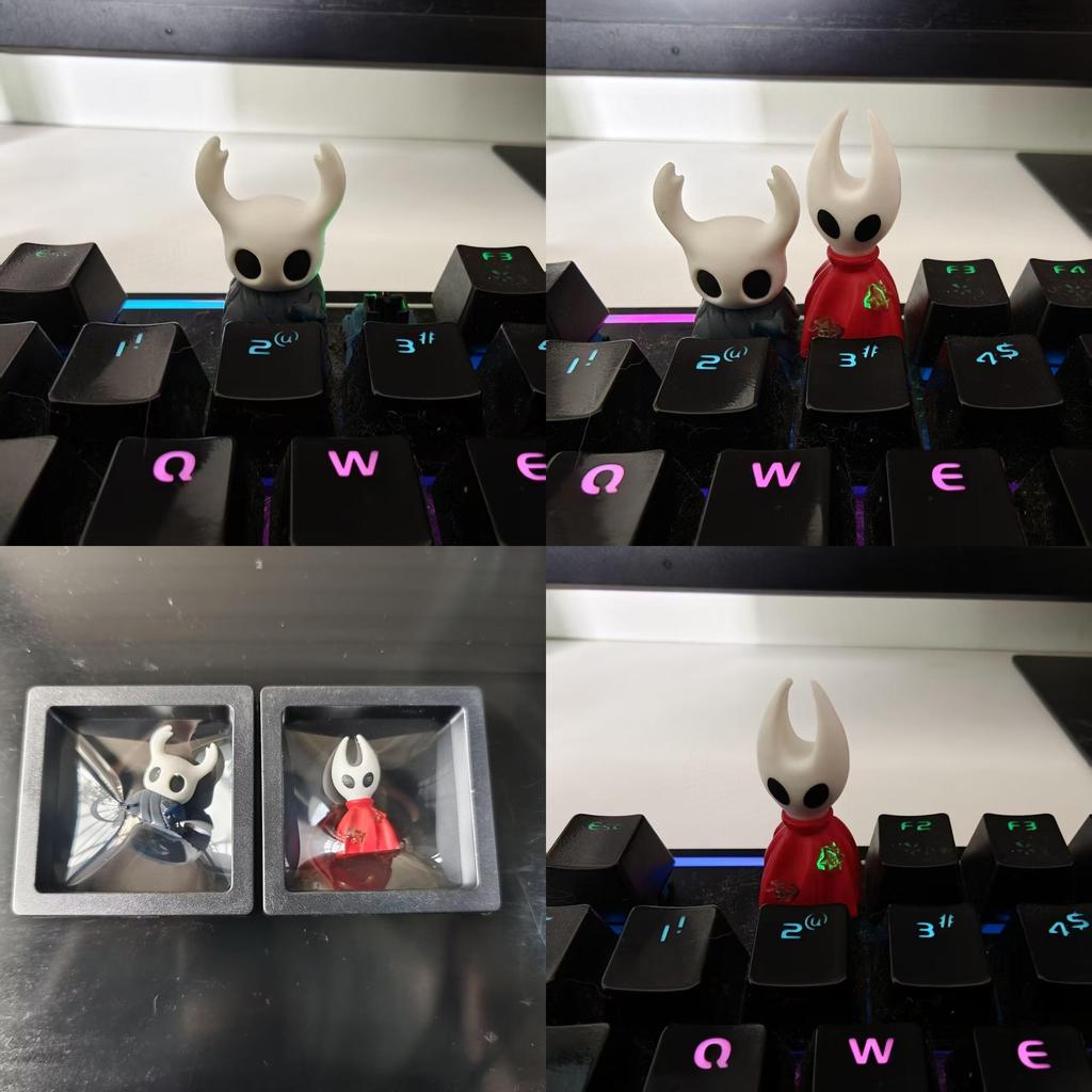 Hollow Knight Pvc Keycap Set With Bee And Knight Design For Gaming Enthusiasts