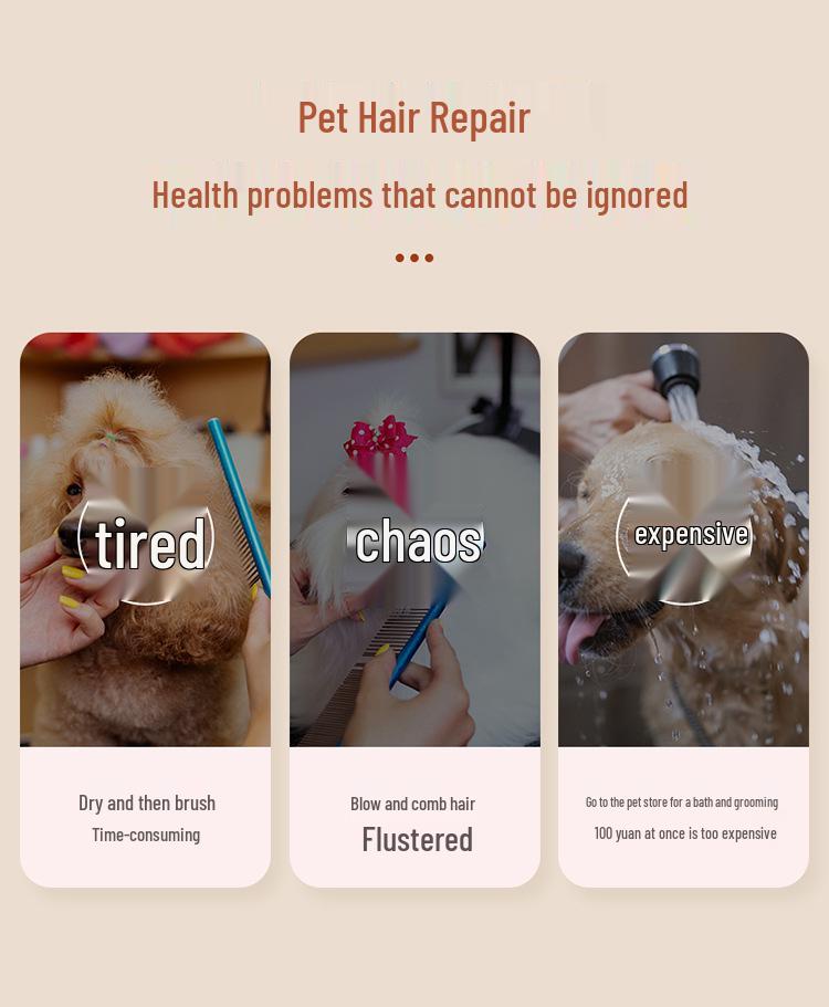 2-in-1 Pet Hair Dryer Comb: Deshedding and Grooming Blower for Dogs and Cats