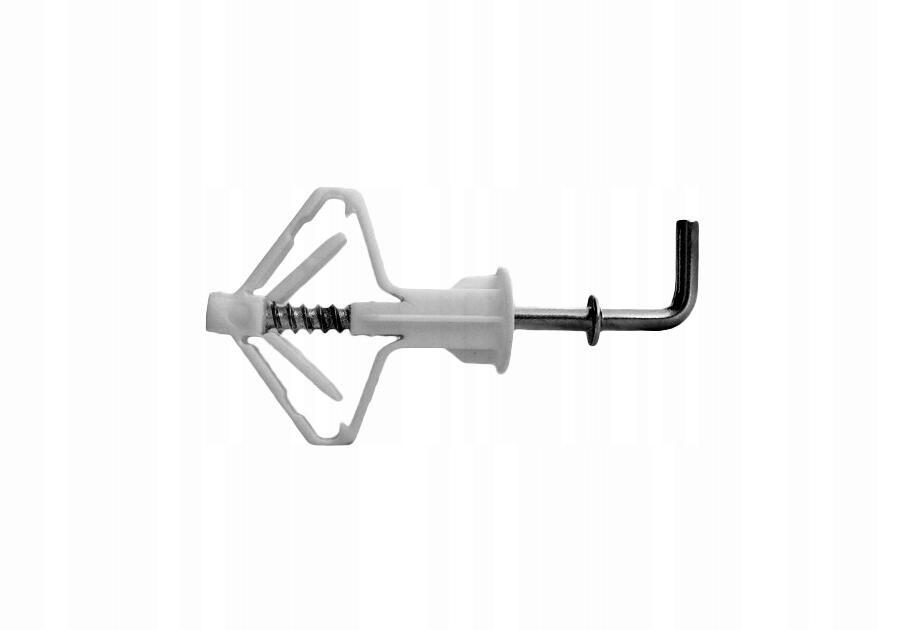 Plasterboard Plug Ø 10 With Angle Hook, Bag Of 6 /18/