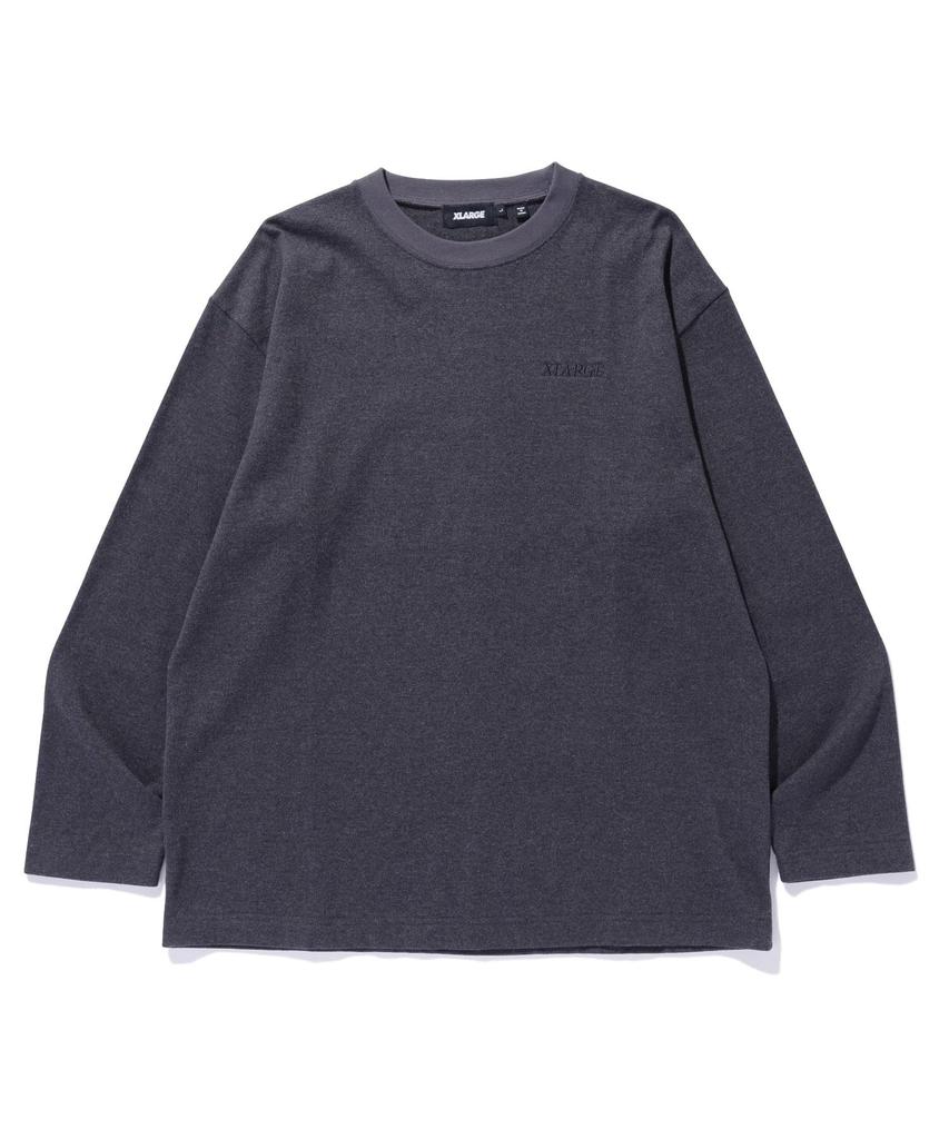 [Extra Large] Ringer Long Sleeve Tee, L/S TEE 101243013001, BLACK, M