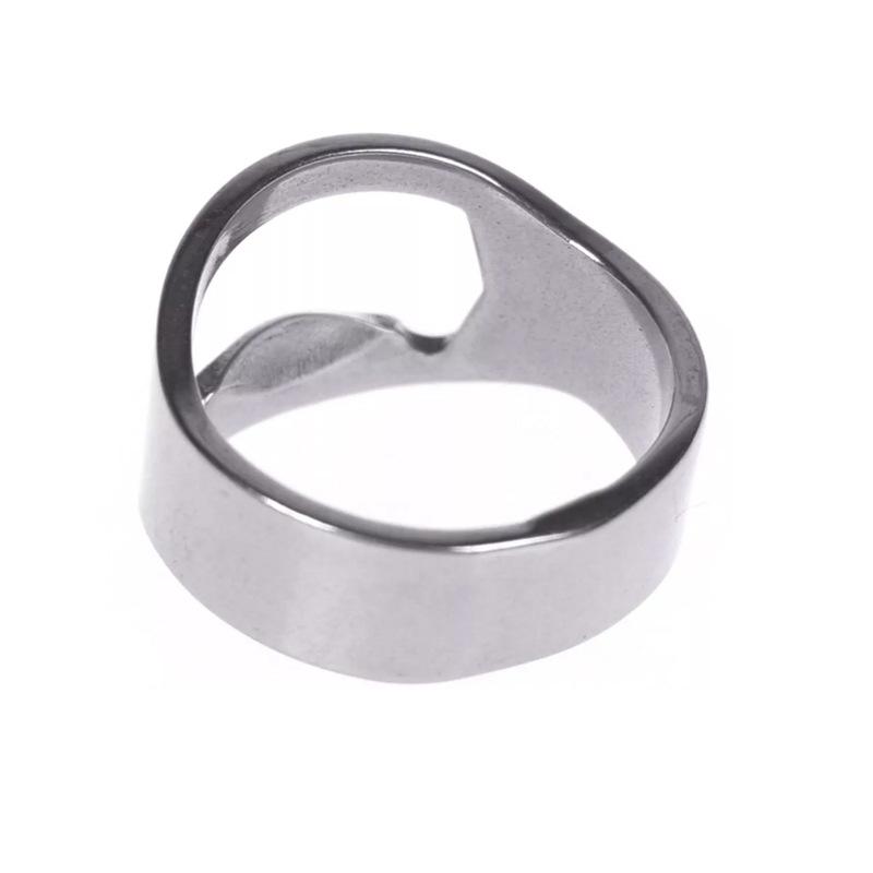 Creative Ring Beer Bottle Opener Kitchen Stainless Steel Press Lid Beer Corkscrew Tools Lightweight Portable Bar Party Gadgets