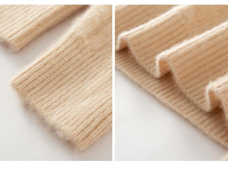 Men's Vintage Cable Knit 100% Pure Cashmere Sweater - Heavyweight, Crew Neck, Light Luxury Texture