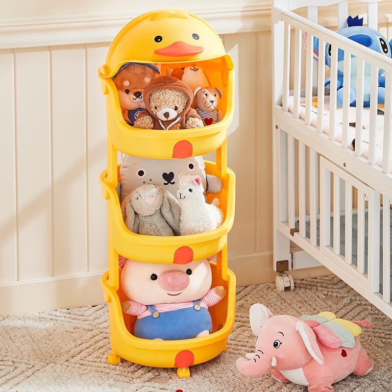 Kinder Spielzeug Aufbewahrungsregal Rollwagenregal Großer Halter Wohnzimmer Lagerung Bücherregal Baby Snacks/Bücher/Spielzeug Organizer