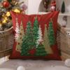 2Pcs 45x45cm Christmas Tree Cushion Cover Luxury Pillow Shell Dacron Throw Pillow Case  Children