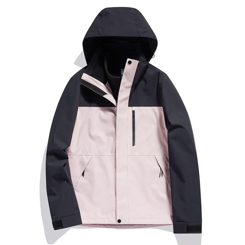 Men Women 3-in-1 Waterproof Windproof Winter Jacket With Removable Fleece Liner Skiing Hiking Camping Outdoor Activities