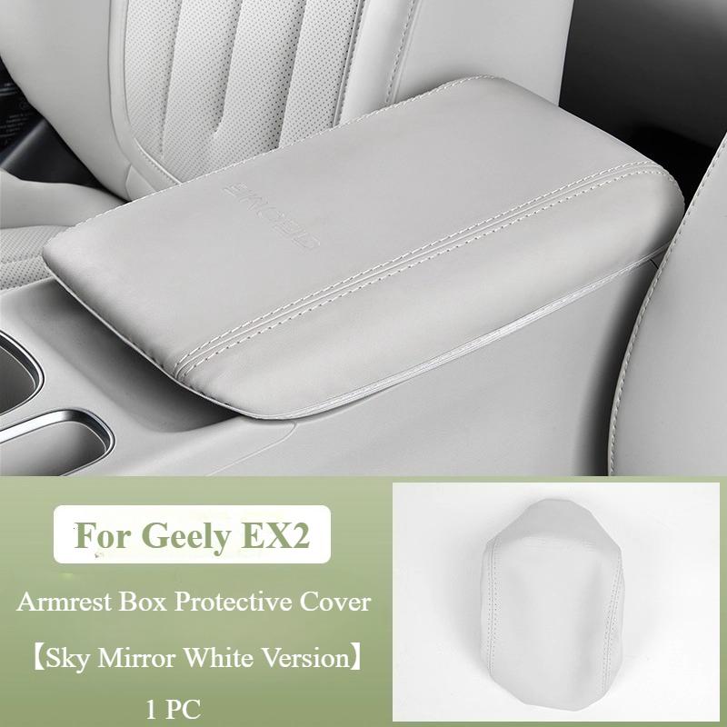For Geely EX2 Proton eMAS 5 2024-2026 Leather Armrest Box Cover Original Car Color Center Console Silicone Protective Pad