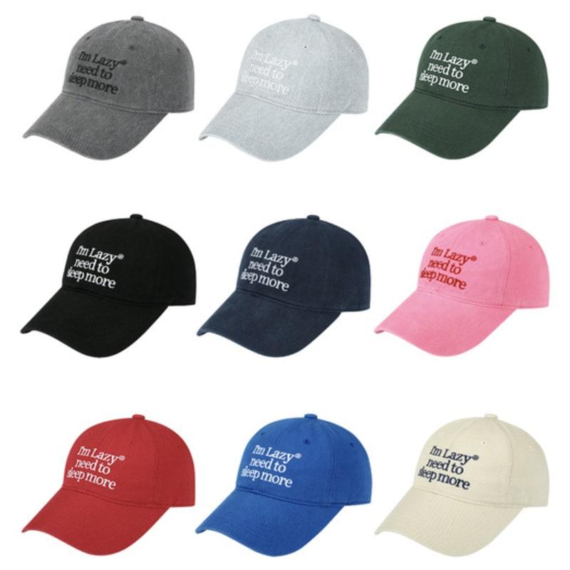

lazyz Sleep More Washing Ball Cap(9colors) PIGMENT CHARCOAL