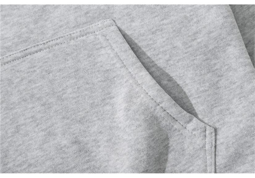 Unisex casualowa bluza z kapturem, z polarem i wzorem z literami wykonanym metodą termotransferu