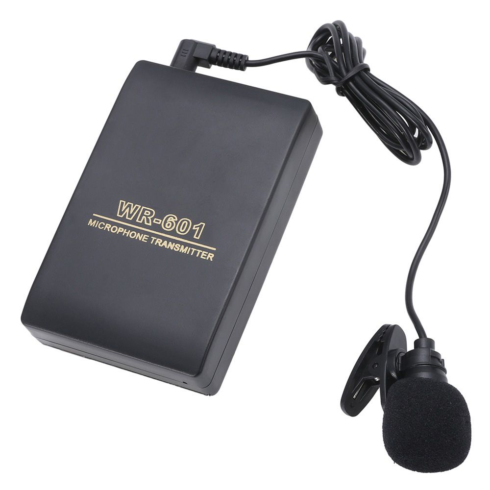 Audio Meeting Speaker FM Transmitter Receiver Clip Mic System Lavalier Lapel Wireless Microphone