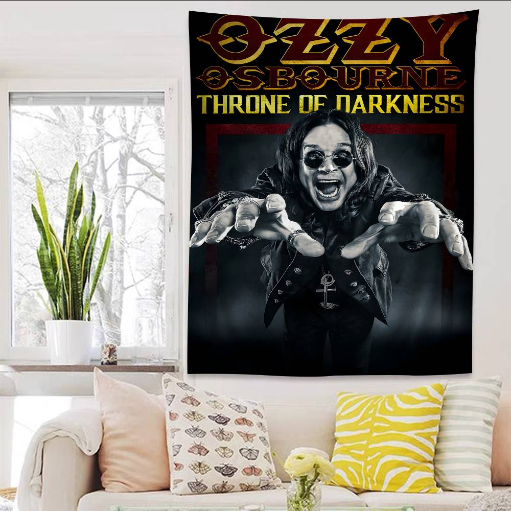 

Rest Prince Of Darkness OOzzy OOsbourneS Colorful Tapestry Wall Hanging Hanging Tarot Hippie Wall Rugs Dorm Wall Art Decor 74x94cm(29x37in)