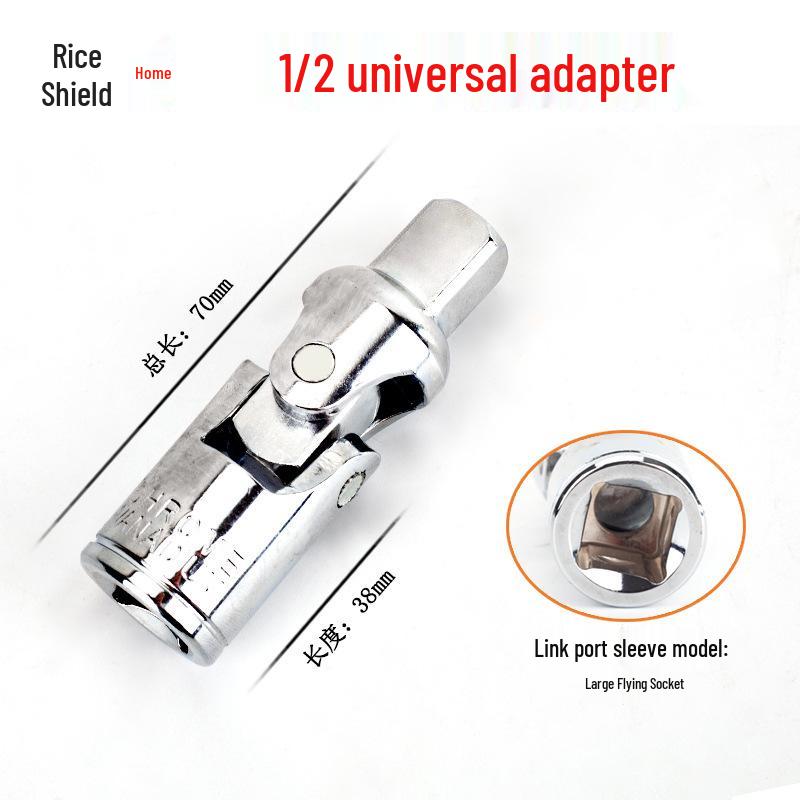 Universal Right Angle Flexible Screwdriver Attachment with Electric Drill Connection