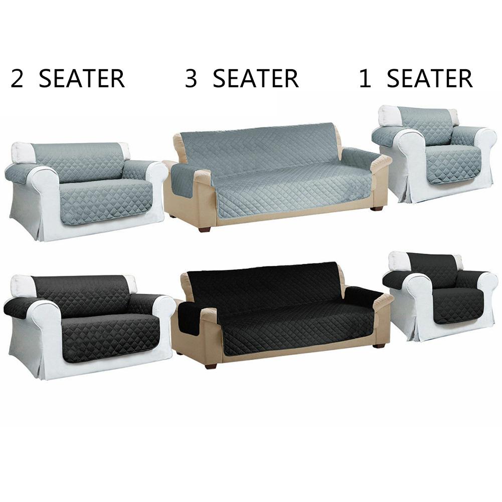1/2/3 Seater Sofa Couch Cover Non Slip Cover Pet Dog Kids Mat Furniture Protector Slipcovers Reversible Washable Sofa Protector
