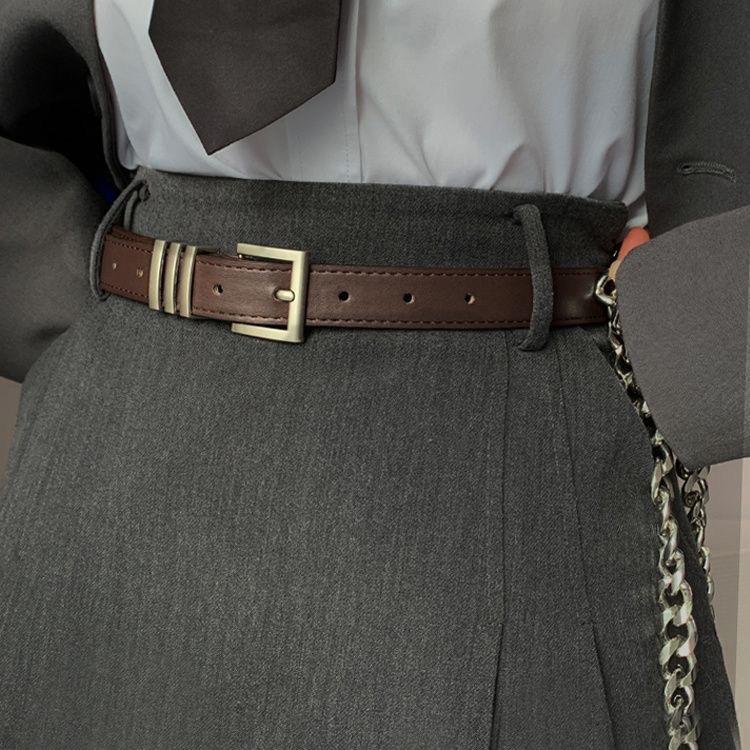 New Retro, Niche and Versatile Belt, Student Korean-style Decorative Jeans with A Simple Ladies' Belt, School Style