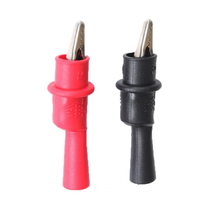 

1000V 20A Gold Plated Multimeter Pen Silicone Anti-freezing Heat Resistant Test Pen Removable Stainless Steel Head for Tester
