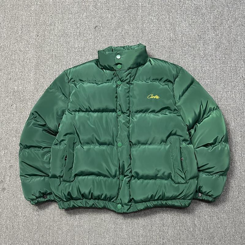 American Trend Demon Island Embroidered Cotton Puffer Jacket - Unisex Casual High Street Style