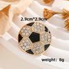 Crystal Rhinestone Rhinestone Brooches Sports Theme Alloy Material Backpack Pins Rhinestone Design Decorative Pins