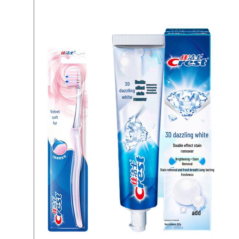 

Crest Velvet Gum Care Toothbrush & 3D White Toothpaste Combo