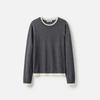 Broadcast Women's Layered Round Neck Knit Sweater