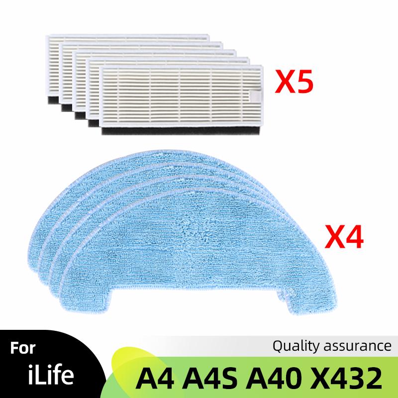For Chuwi iLife A4 A4S A40 Polaris PVCR 0726 0826 0926 Side Main Brush Cover Hepa Filter Strainer Mop Spare Accessories