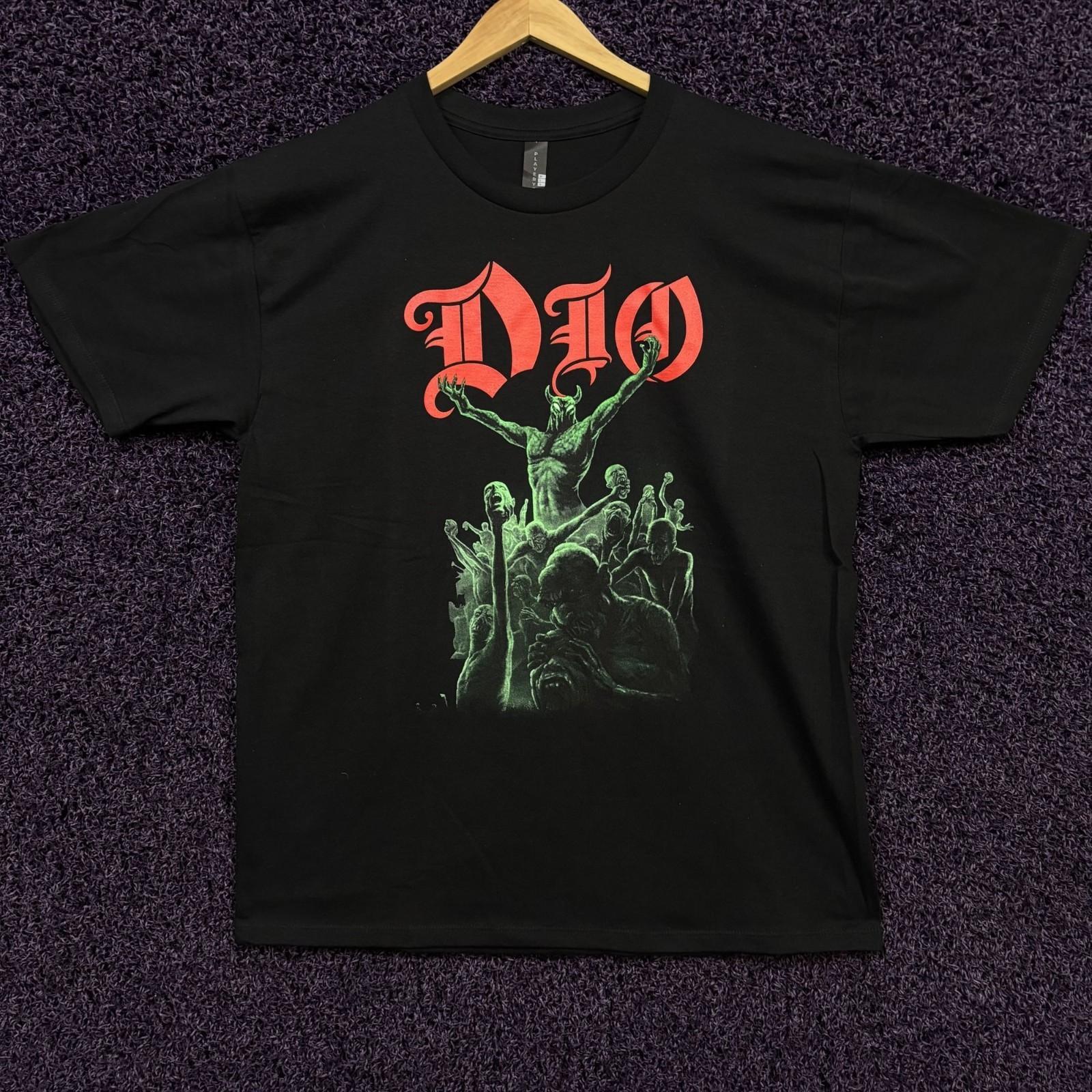 Dio Stand Up and Shout Holy Diver Heavy Metal Band T-Shirt L XL