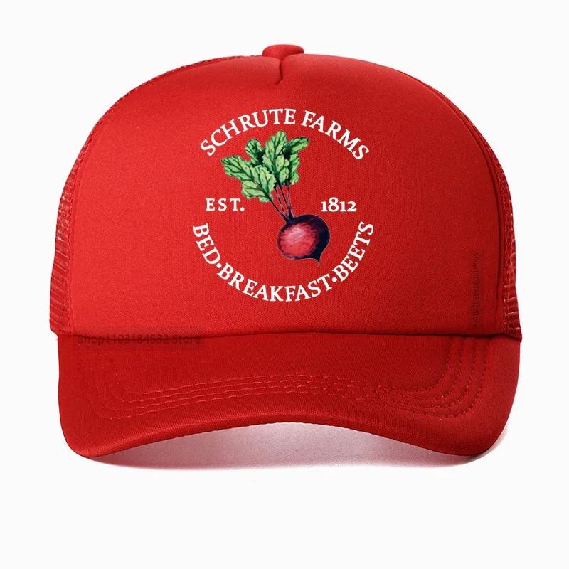 Schrute Farms hat The Office Inspired Asthetic Dwight Schrute Baseball cap For Women Harajuku Popular Mesh Breathable visor hats Adjustable