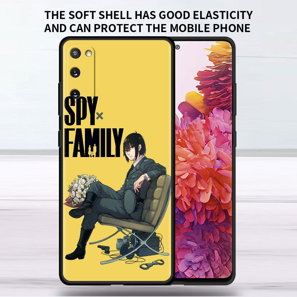 Soft Case For Samsung Galaxy Note 20 Ultra 10 Plus Lite A50 A70 A20 A40 A20e 9 8 A60 A10e Funda Phone Cover SPY×FAMILY Anime Sac