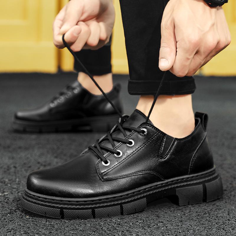 Брендовые летние мужские кожаные туфли — фото 7