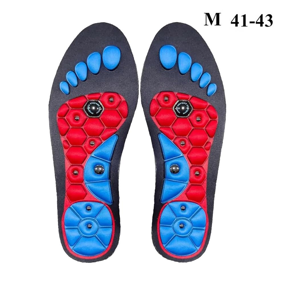 1 Pairs Magnetic Therapy Foot Massage Sports Insoles Weight Loss Slimming Acupressure Insole Anti-fatigue Health Care Shoe Pads