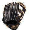 ZETT Neo Status Soft Baseball Glove for Second and B Size 4 Shortstop, Black/Pastel (1932), (BRGB31510N)