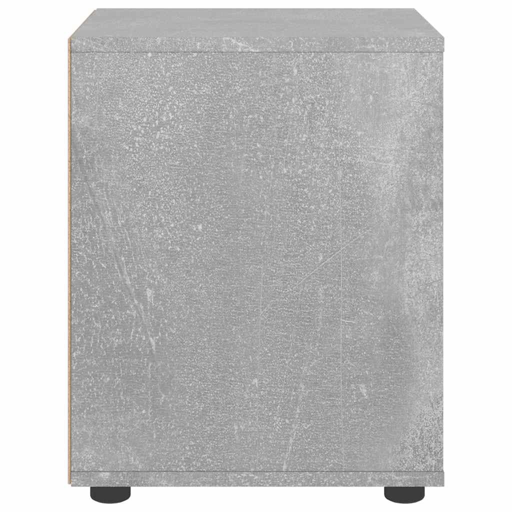 Vidaxl Szafka Nocna "Visnes" Beton Szary 45X40X50 Cm Drewno Klejone
