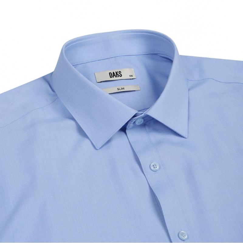 Daks 26 Year Ss Easy Care Solid Slim Fit dreSs Shirt Dmp3shdl302b1