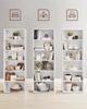 VASAGLE Libreria a 6 Ripiani Scaffale portaoggetti per Soggiorno Ufficio Camera da Letto Studio Stile Scandinavo Stile Scandinavo 24 x 60 x 178,5 cm Bianco