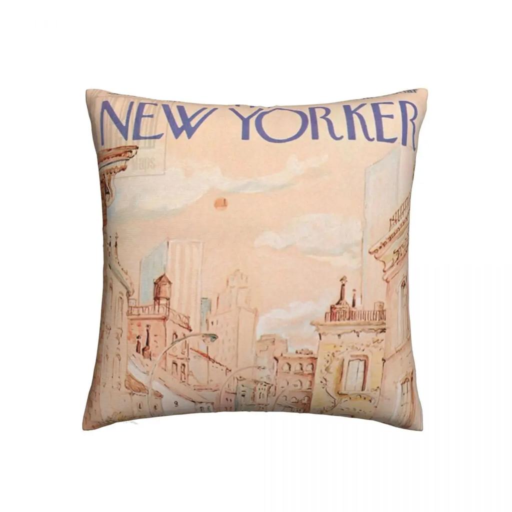 Abstract Flower Market Vintage Art Pillowcase Polyester Cushion Cover Nordic Living Decor Throw Pillow Case Bed Square