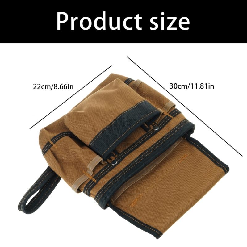 Werkzeuggürtel, Werkzeugtasche, Werkzeuggürtel mit mehreren Taschen für Herren, Abnehmbare & Verstellbare Werkzeugtasche für Elektriker
