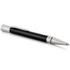 PARKER Duofold stylo bille ,Noir, attributs palladium, Recharge noire pointe moyenne, Coffret cadeau