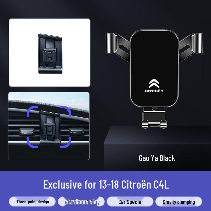Citroën Car Phone Holder Accessories: Elysee, C4, Sega, C4L, Tianyi, C5, Versailles Black