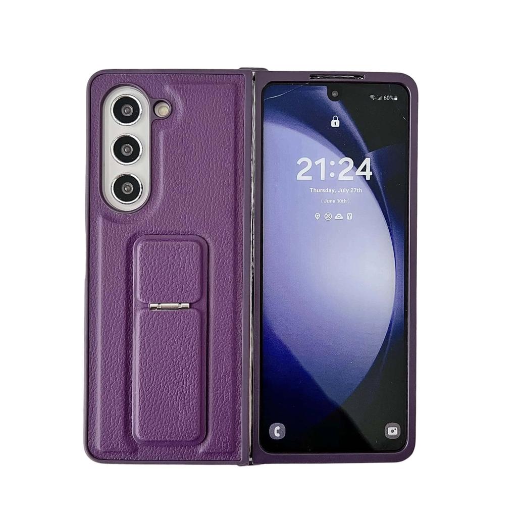 PU Leather Phone Case for Samsung Galaxy Z Fold with Kickstand Protective Cover Compatible with Multiple Models Fold 7 6 5 4 3