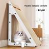 Vertical Wall-Mounted Cat Scratching Board and Bed - Durable, Non-Shedding Toy for Self-Amusement and Claw Maintenance.
