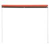 Auvent rétractable - Maison Exclusive - Orange et marron - 250×150 cm - Acier & polyester résistant UV