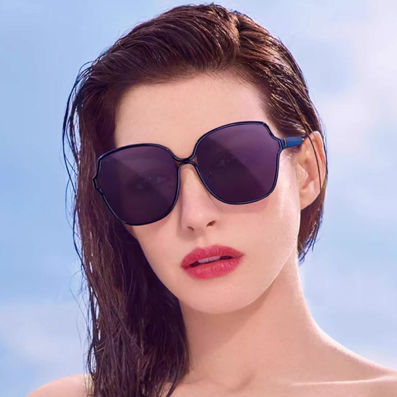 Vintage Oversized Sunglasses Women For Men Luxury Brand Designer Sun Glasses Punk Popular Big Frame Hollow Eyeglasses Uv400