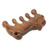 Wooden Head Scalp Comb Animal Shape Dredge Meridian Sandalwood Wide Tooth Massaging Comb