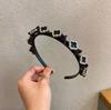 French Retro High Crown Wide-Brimmed Plush Headband for Face Washing and Outings